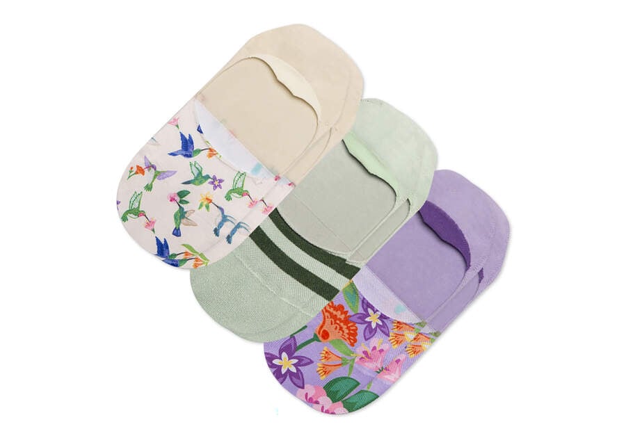 Toms Ultimate No Show Socks Hummingbird 3 Pack Női Zokni Színes Magyarország | HU062-869