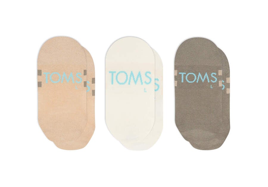 Toms Ultimate No Show Socks Mixed Neutrális 3 Pack Női Zokni Színes Magyarország | HU934-116