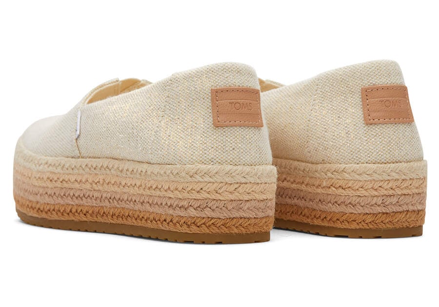 Toms Valencia Platform Espadrille Női Espadrilles Barna Metal Magyarország | HU456-112