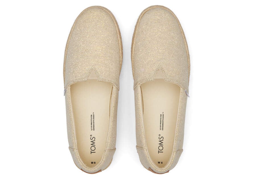 Toms Valencia Platform Espadrille Női Espadrilles Barna Metal Magyarország | HU456-112