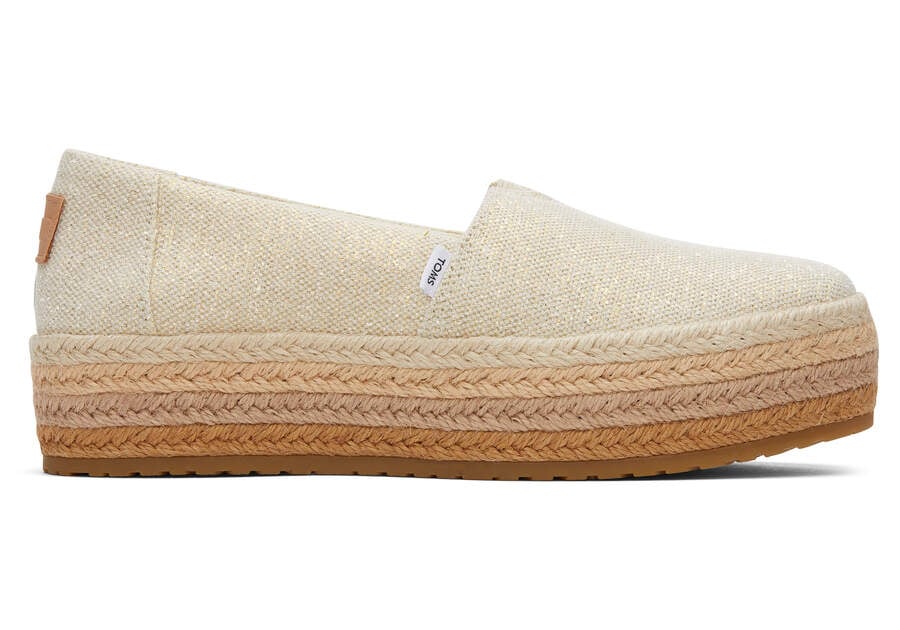 Toms Valencia Platform Espadrille Női Espadrilles Barna Metal Magyarország | HU456-112