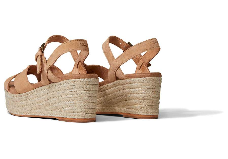 Toms Willow Platform Sandal Női Szandál Barna Magyarország | HU557-499