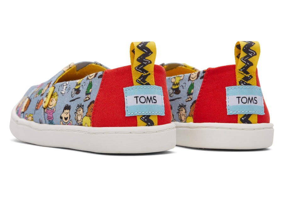 Toms X Peanuts® Youth Alpargata Gyerek Alpargatas Kék Magyarország | HU415-715