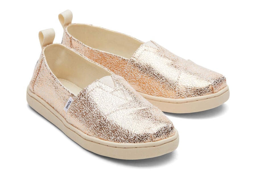 Toms Youth Alpargata Foil Gyerek Alpargatas Arany Magyarország | HU723-687