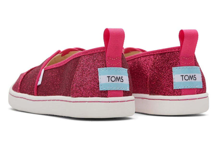 Toms Youth Alpargata Glitter Gyerek Alpargatas Sötétrózsaszín Magyarország | HU314-587