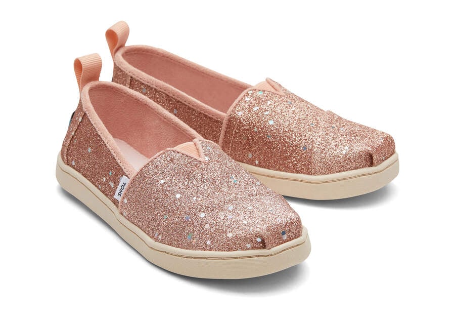 Toms Youth Alpargata Glitter Gyerek Alpargatas Rózsaszín Arany Magyarország | HU352-414