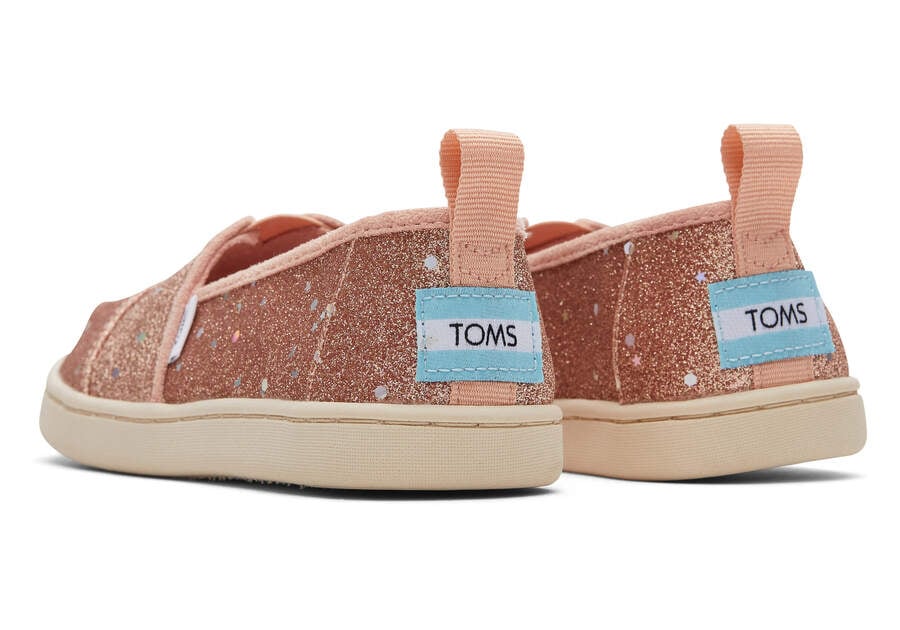 Toms Youth Alpargata Glitter Gyerek Alpargatas Rózsaszín Arany Magyarország | HU352-414