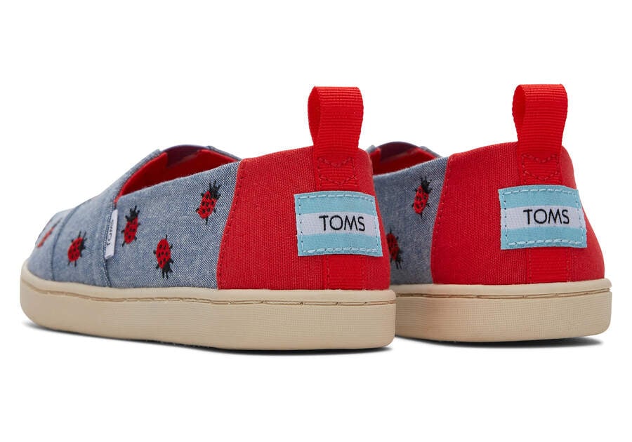 Toms Youth Alpargata Lucky Ladybugs Gyerek Alpargatas Kék Magyarország | HU840-751