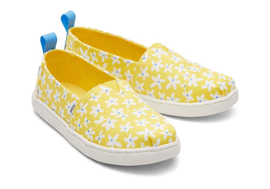 Toms Youth Alpargata Sun Daisies Gyerek Alpargatas Sárga Narancssárga Magyarország | HU435-324