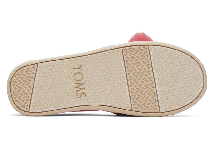 Toms Youth Alpargata Twill Glimmer Bow Gyerek Alpargatas Rózsaszín Magyarország | HU387-109