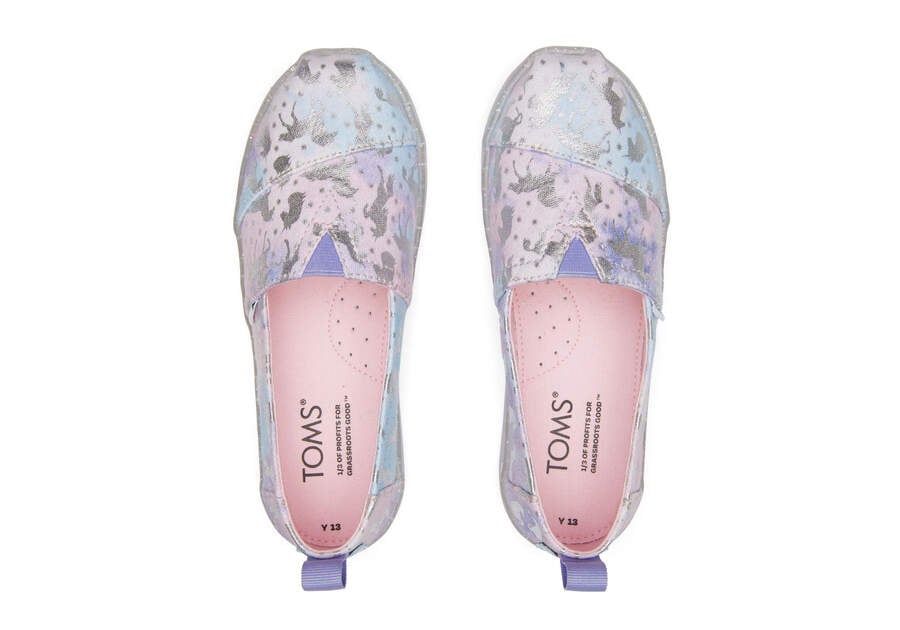 Toms Youth Alpargata Unicorn Gyerek Alpargatas Világos Lila Magyarország | HU339-374