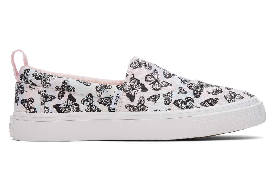 Toms Youth Fenix Slip-On Butterflies Tie Dye Twill Gyerek Tornacipő Rózsaszín Magyarország | HU925-006