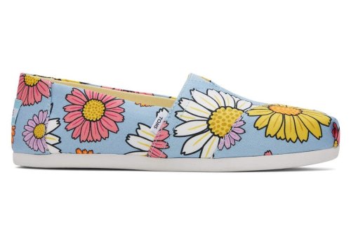 Toms Alpargata Daisies Női Alpargatas Kék Magyarország | HU599-059