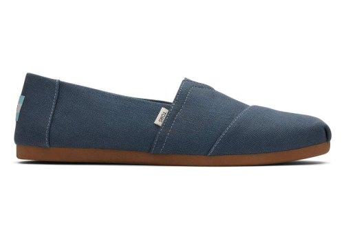 Toms Alpargata Heritage Vászon Férfi Alpargatas Sötétkék Magyarország | HU632-320