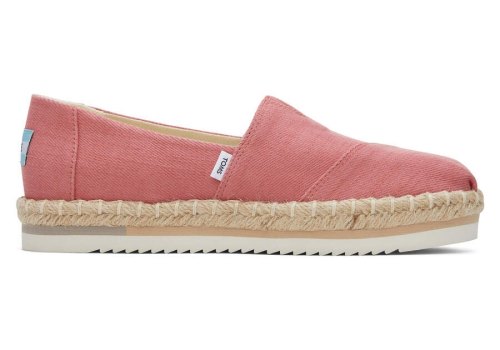 Toms Alpargata Rope Platform Női Espadrilles Rózsaszín Magyarország | HU708-819