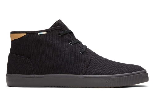 Toms Carlo Mid Sneaker Férfi Tornacipő Fekete Magyarország | HU345-030