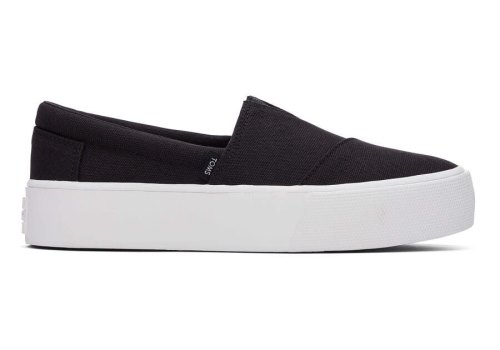 Toms Fenix Platform Női Slip On Fekete Magyarország | HU104-434