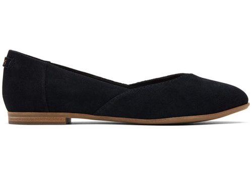 Toms Jutti Neat Lapos Női Balerina Cipő Fekete Magyarország | HU083-226