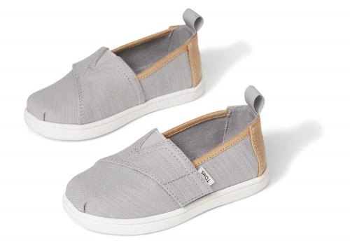 Toms Tiny Alpargata Woven Gyerek Alpargatas Szürke Magyarország | HU603-329