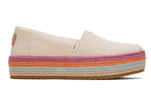 Toms Valencia Platform Espadrille Női Espadrilles Korall Metal Magyarország | HU582-337