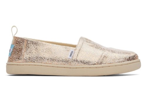 Toms Youth Alpargata Foil Gyerek Alpargatas Arany Magyarország | HU723-687