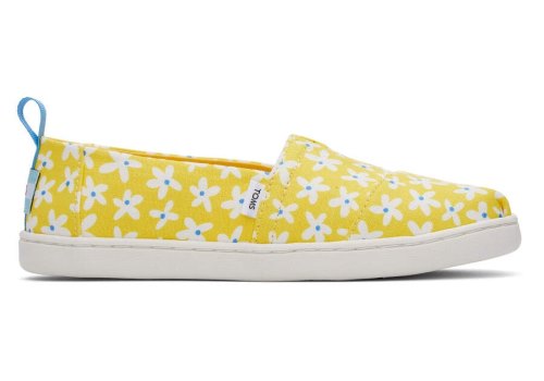 Toms Youth Alpargata Sun Daisies Gyerek Alpargatas Sárga Narancssárga Magyarország | HU435-324